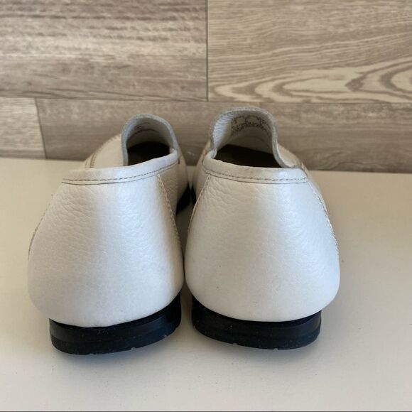 NEW Original White Hush Puppies Roadster Loafers Leather Mens 7.5M - Picture 2 of 4